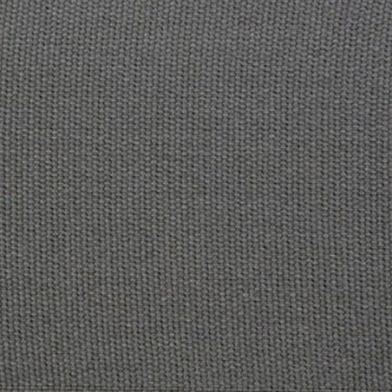 Cotton Plain Borders Charcoal
