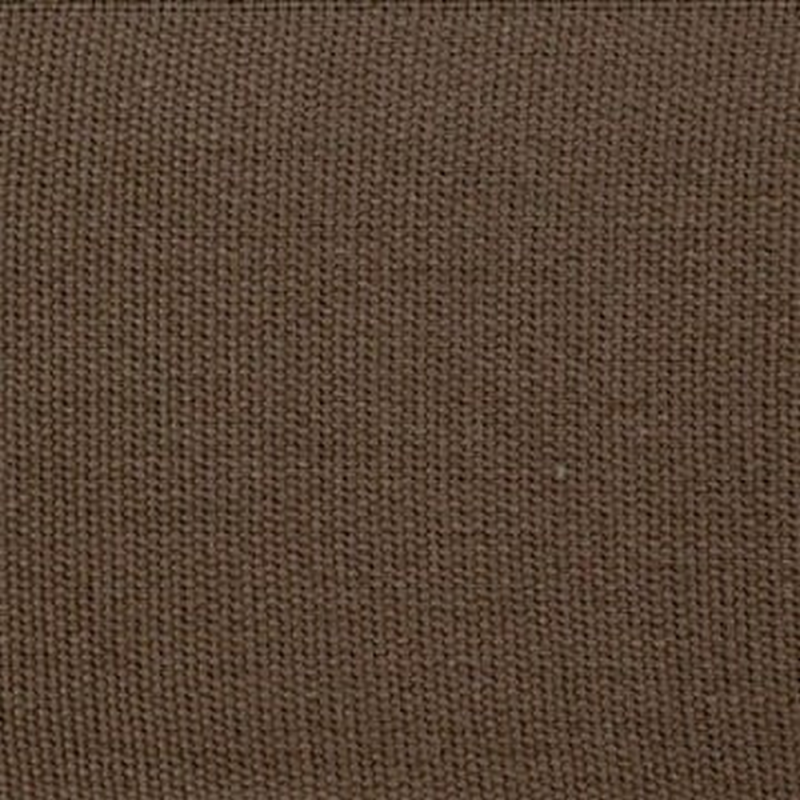 Cotton Plain Borders Chocolate